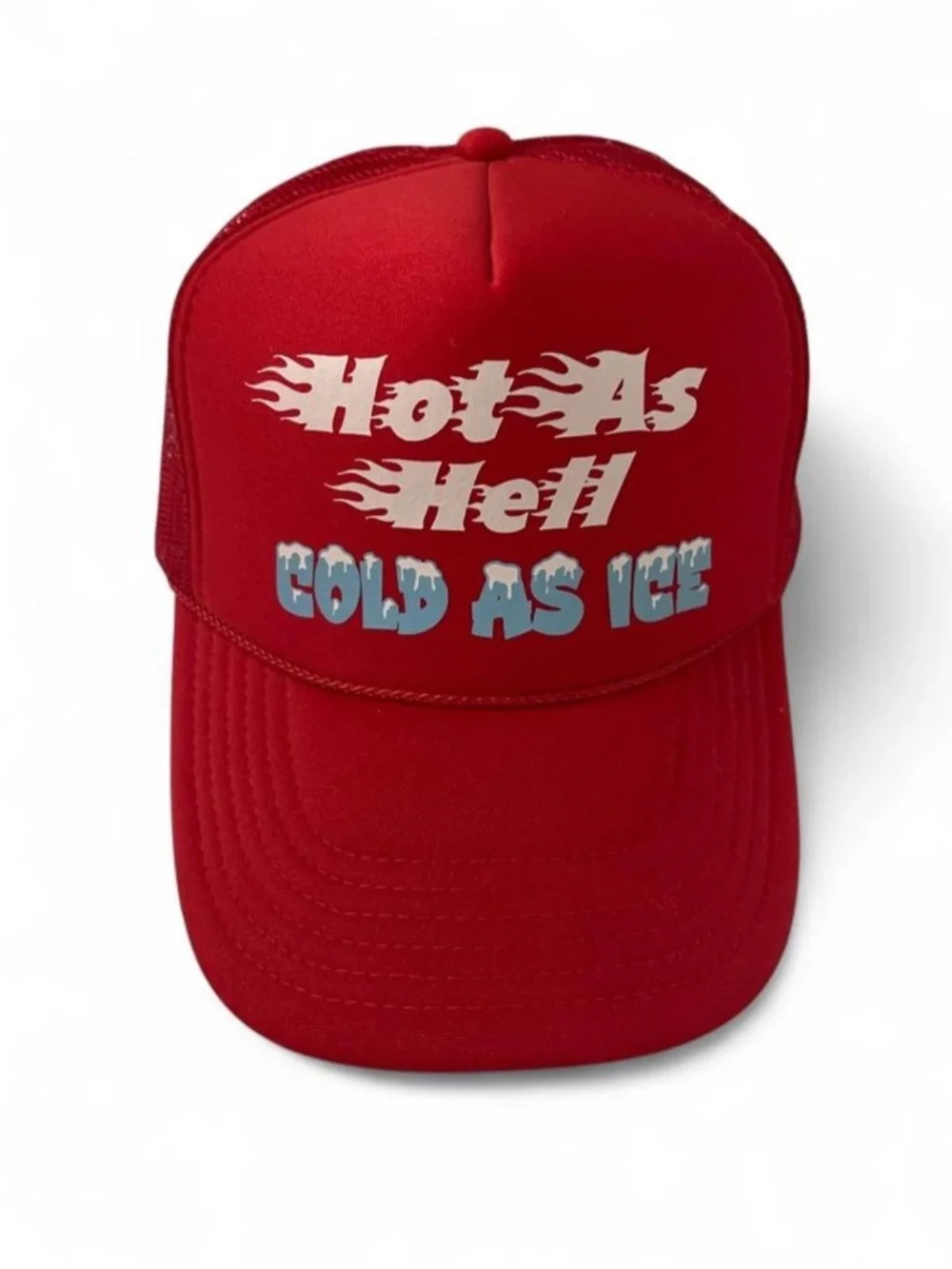 Vintage Otto red mesh snapback humor trucker hat One Size